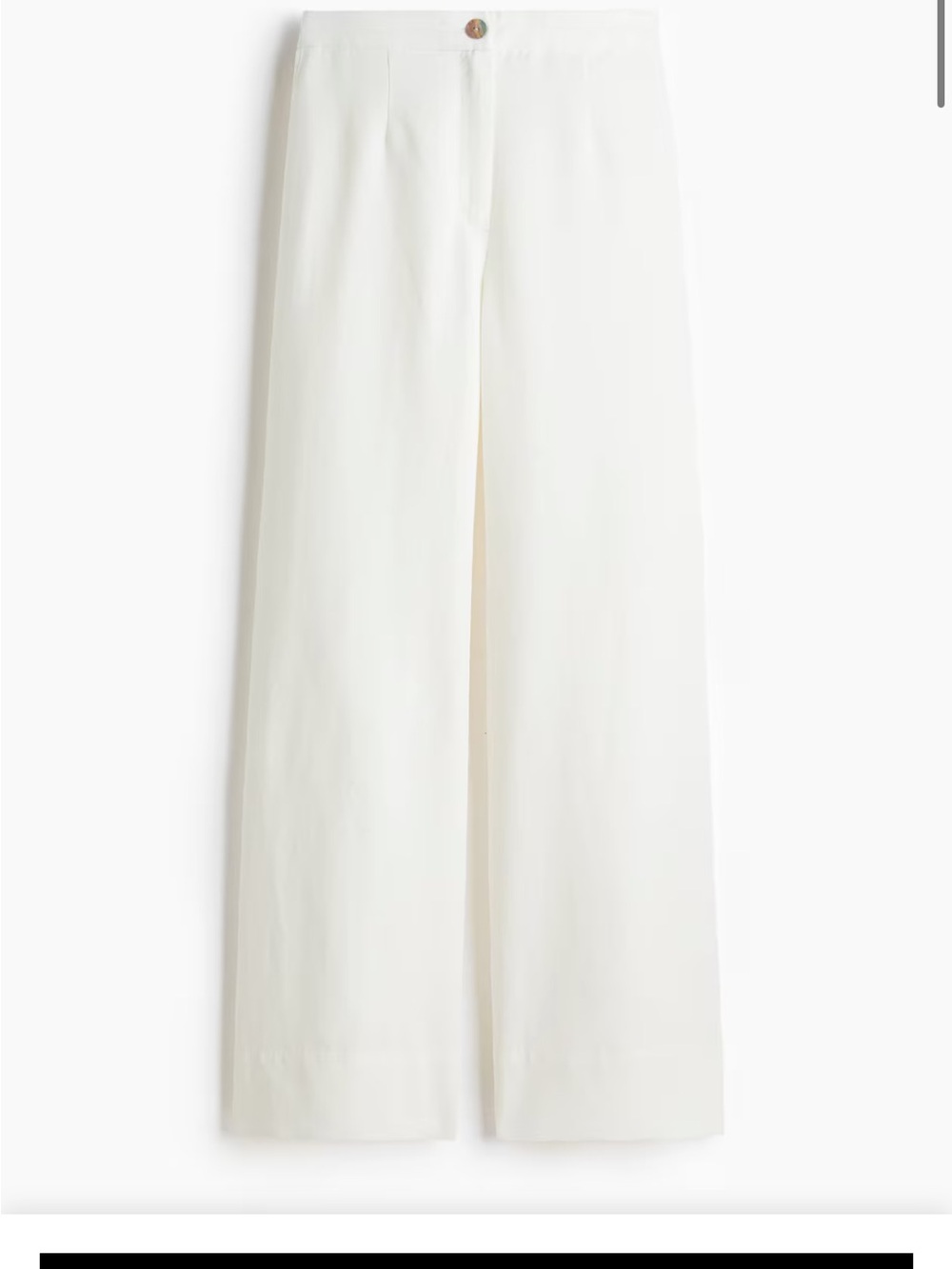 Linen Blend Straight Leg Pant